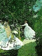 Claude Lorrain women in a garden oil painting